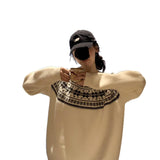 Soft And Relaxed-style Round-neck Loose-fit Pullover Knit Sweater