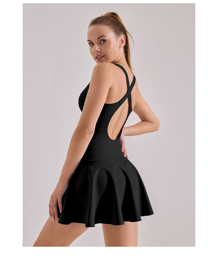 High-stretch Dresses, New Summer Nude Anti-walking Sports Dresses
