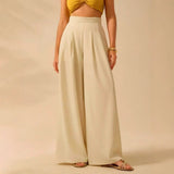 Women's Printed Casual Loose High-Waist Wide-Leg Pants