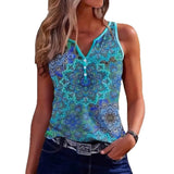 Women's Button Print Top