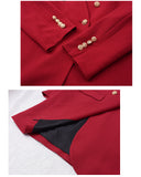 Autumn Large Size Women's Collarless Double-breasted Suit Jacket