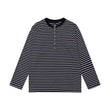 Women's Cotton Simple Loose Casual Striped Long-Sleeve Top