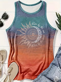 Women's Fashion Letter Printed Round Neck Vest