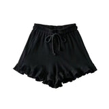 Versatile Casual Women's Lace Elastic Waist Shorts