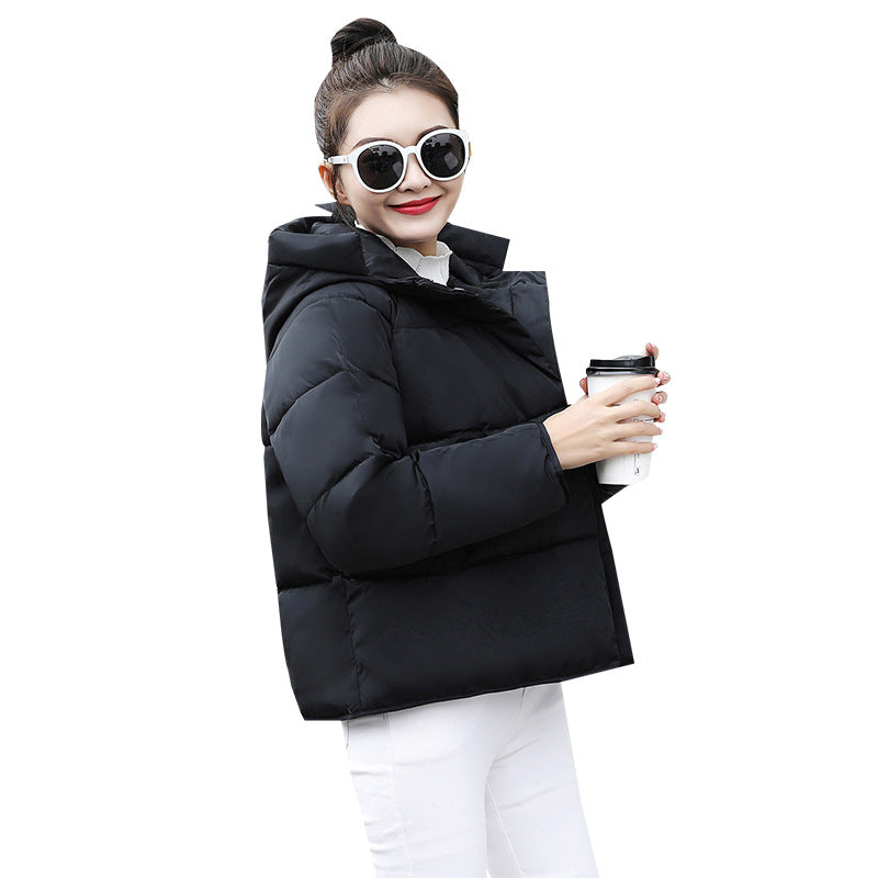 Hooded Loose Down Padded Bread-Style Coat For Petite Figures