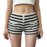 Y2K Girlie Casual-style Stretch Knit Three-quarter-length Pants