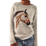 Women's Round-Neck Casual Commuter Sweater
