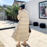 Women's Loose-fitting Padded Long Below-the-knee Cotton Coat