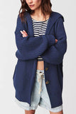 Women's Fashionable Lapel-Neck Loose-Fit Plus-Size Sweater Coat