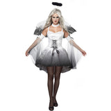 Vampire Ghost Black Angel Masquerade Show Witch Costume