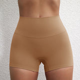 Lady's High Waist Peach Butt Lifting Sports Shorts