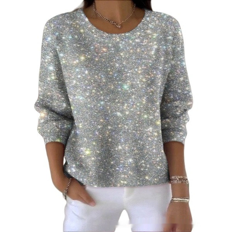 Women's Round-Neck Casual Commuter Sweater