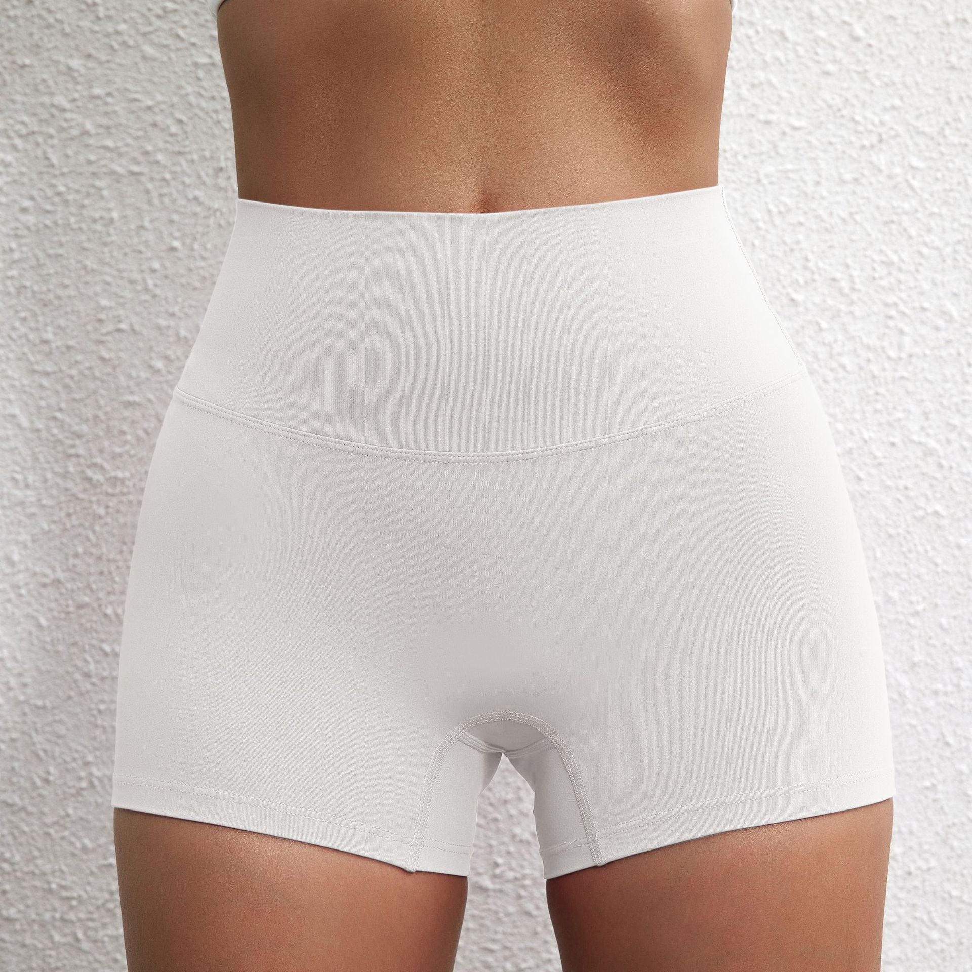 Lady's High Waist Peach Butt Lifting Sports Shorts