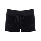 American-style Streetwear Star-print Low-rise Lace-up Casual Shorts