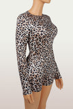 Elastic Sexy Leopard Print Jumpsuit For Women