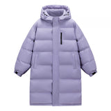 Women's Mid-length And Long Winter Coat With A Thickened Fur Collar