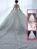Off Shoulder French Main Wedding Dress
